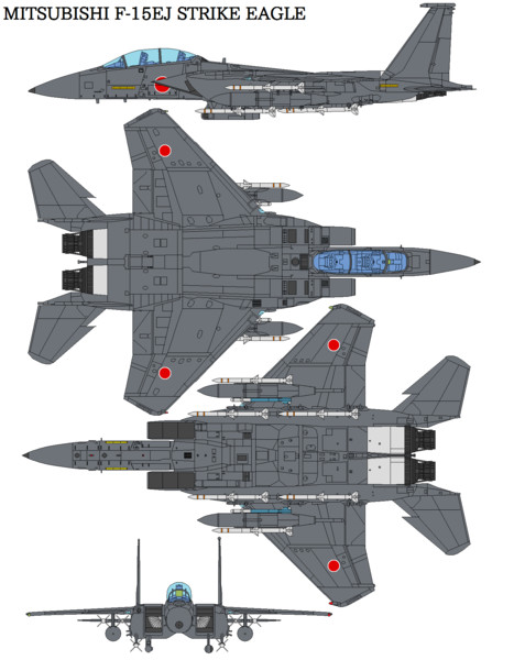 架空戦闘機 航空自衛隊 F 15ej ストライク イーグル Bagera3005 コノザワ さんのイラスト ニコニコ静画 イラスト