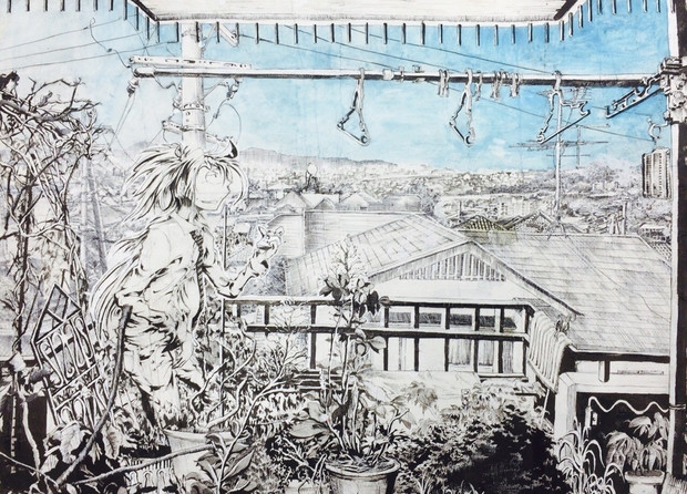 ベランダと植木鉢 我破破 さんのイラスト ニコニコ静画 イラスト