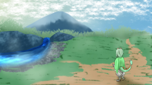 街道沿いの河原 ドラメール さんのイラスト ニコニコ静画 イラスト