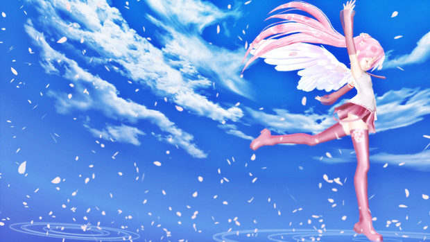 空と海と桜ミク そうせき さんのイラスト ニコニコ静画 イラスト