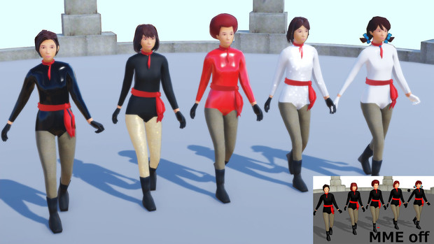 Mmdモデル配布 ショッカー女戦闘員 のコスプレした人 Pmx Kaz Pgdc さんのイラスト ニコニコ静画 イラスト