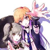 c106 王女の印 ニョロトノ　『藤田ことね』と『賀陽燐羽』のWセット　色紙付き ニコニコ静画 イラスト