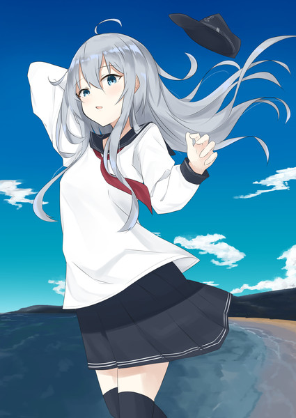 風にあたる響ちゃん 夕兎 さんのイラスト ニコニコ静画 イラスト