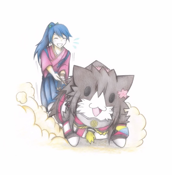 大和猫を散歩させる鳳翔さん パスワード さんのイラスト ニコニコ静画 イラスト