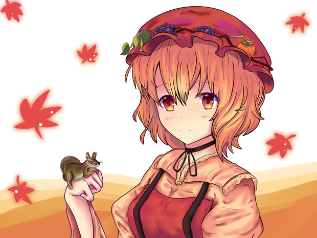 秋穣子とリス ホタル 仮 さんのイラスト ニコニコ静画 イラスト