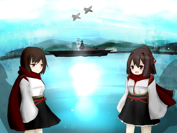 静かな海で 雪魅猫 さんのイラスト ニコニコ静画 イラスト