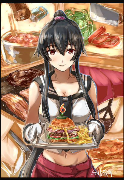 矢矧お手製の佐世保バーガーでお祝いよ Seitei さんのイラスト ニコニコ静画 イラスト