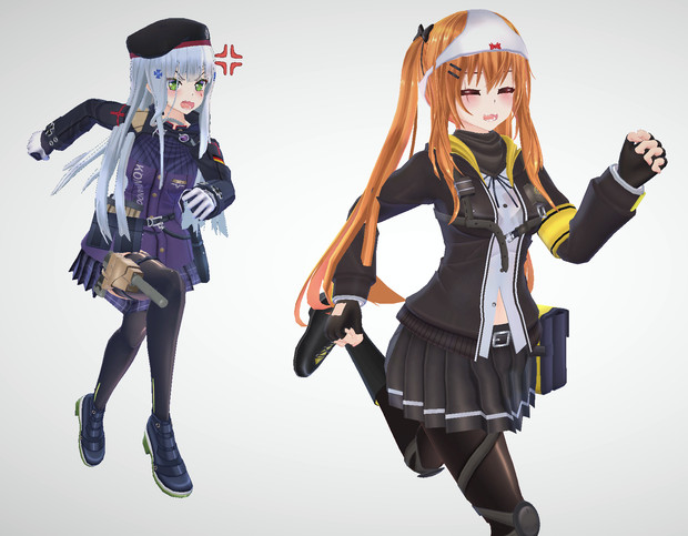 Mmdモデル配布 Ump9 Mmdドルフロ Simskyline さんのイラスト ニコニコ静画 イラスト