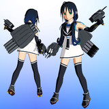 【MMDモデル更新】ＳＳＲ式 艤装つき涼風改ver1.20