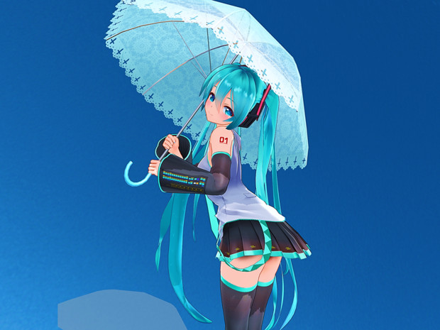 傘差しむ ぶ式ミクさん ぶーたん39 さんのイラスト ニコニコ静画 イラスト