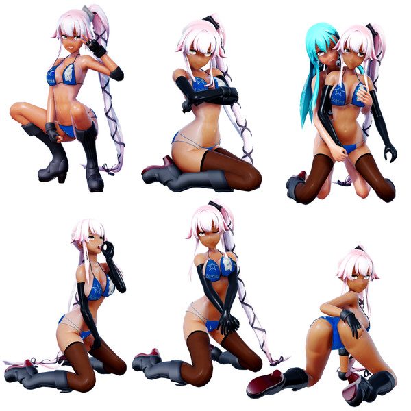 モデル眺める用ポーズ集3 404nf さんのイラスト ニコニコ静画 イラスト