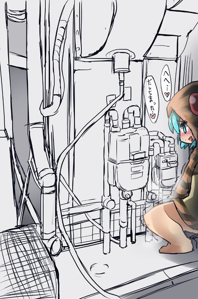 路地裏で何かしてるツチノコちゃん Diz さんのイラスト ニコニコ静画 イラスト