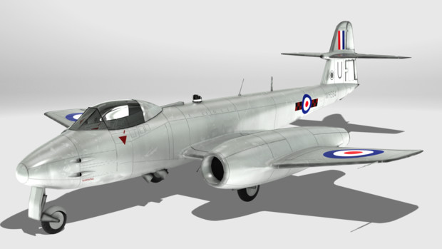 【MMD-OMF9】Gloster Meteor F.8【モデル配布】