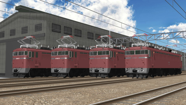 【MMD-OMF9】EF80型電気機関車(前期型)【MMD鉄道】