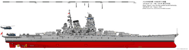 大和級原子力戦艦 gn 140 大和 Ver 1 2 Shipbucket コノザワ さんのイラスト ニコニコ静画 イラスト