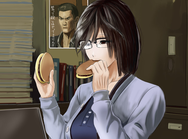1分半で6個くらいのどら焼きを食べるさおりさんに正直クラクラした たか さんのイラスト ニコニコ静画 イラスト