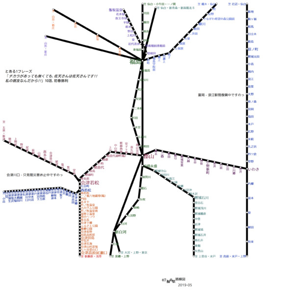 福島県路線図 19 05 みさか さんのイラスト ニコニコ静画 イラスト