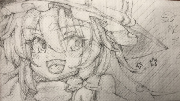 マクドナルド紙ナプキンで落書き I さんのイラスト ニコニコ静画 イラスト