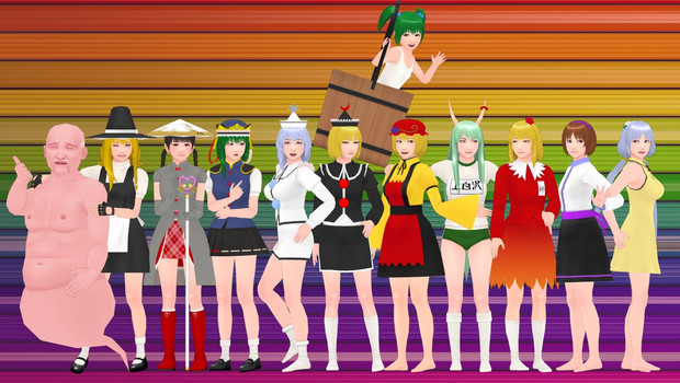 そばかす式 東方キャラ 背比べ その４ そばかす式 やんも２２４ さんのイラスト ニコニコ静画 イラスト