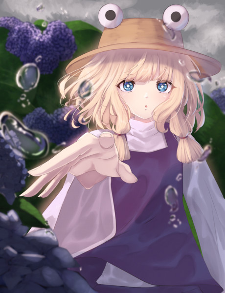 ケロちゃん風雨に負けず ニコニコ静画 イラスト