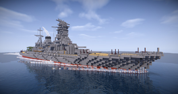 Minecraft 戦艦長門 昭和11年 大改装後 狸奴 りど さんのイラスト ニコニコ静画 イラスト