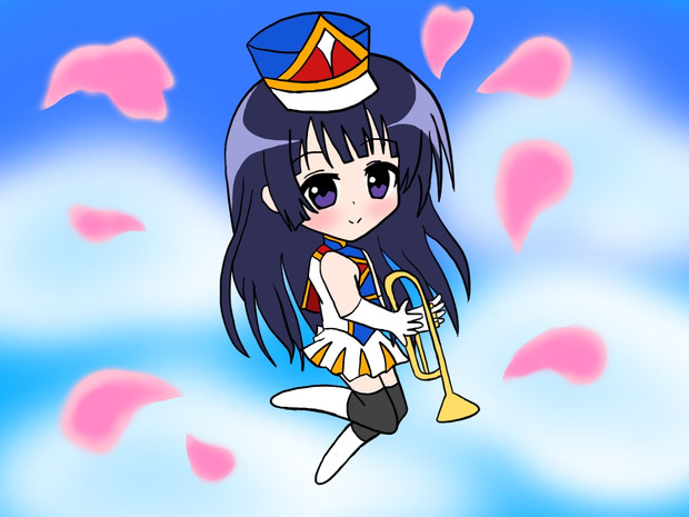 クールな演奏者 高坂麗奈 絵描きの冒険者katosan さんのイラスト
