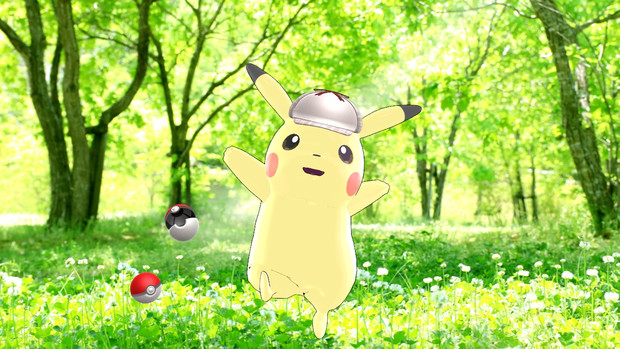 Mmdポケモン 名探偵ピカチュウが草むらから飛び出してきた