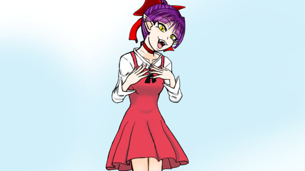 ねこ娘xfright Song ドラキュローラパート 虎顎 コガク さんのイラスト ニコニコ静画 イラスト