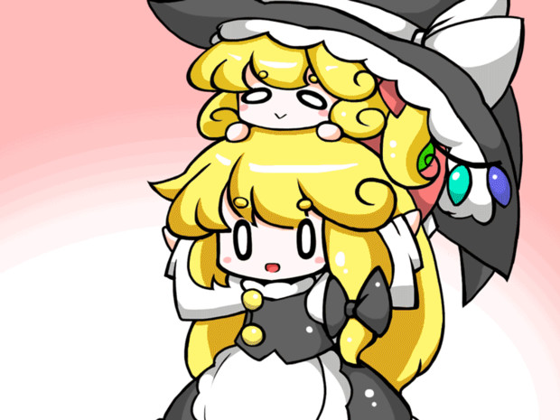 魔理沙と妹様でやったぜフラン砲 魔王エドワン さんのイラスト ニコニコ静画 イラスト