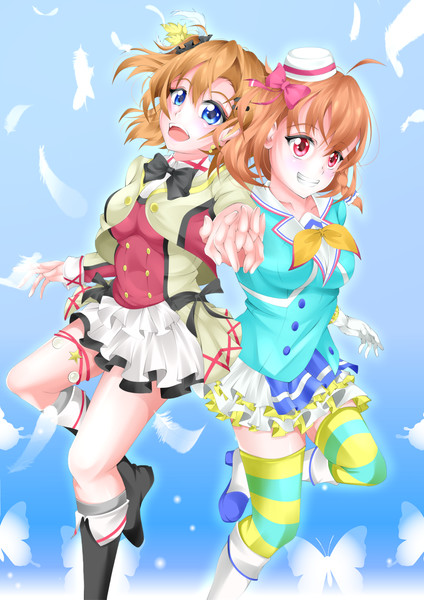 ラブライブ 高坂穂乃果 高海千歌 ｔｏａ さんのイラスト ニコニコ静画 イラスト