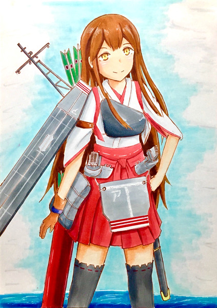 赤城改二戊 ちるみ さんのイラスト ニコニコ静画 イラスト
