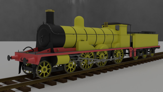 Blender ハイランド鉄道 Jones Goods Class 蒸気機関車 くらす さんのイラスト ニコニコ静画 イラスト