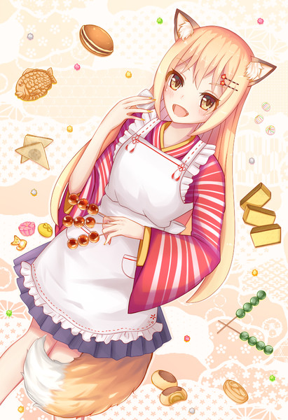 和菓子大好きキツネちゃん アキセ ジン さんのイラスト ニコニコ静画 イラスト
