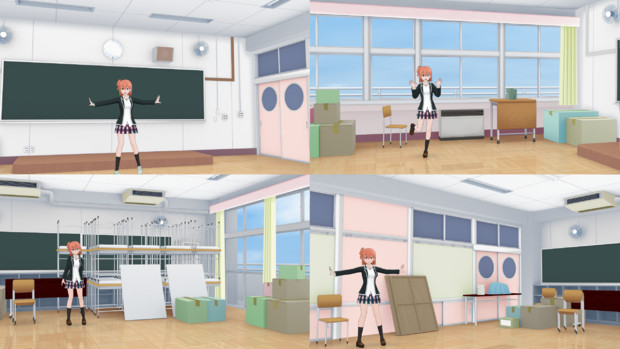 S高校奉仕部部室ステージ Mmdステージ配布あり Ini T さんのイラスト ニコニコ静画 イラスト