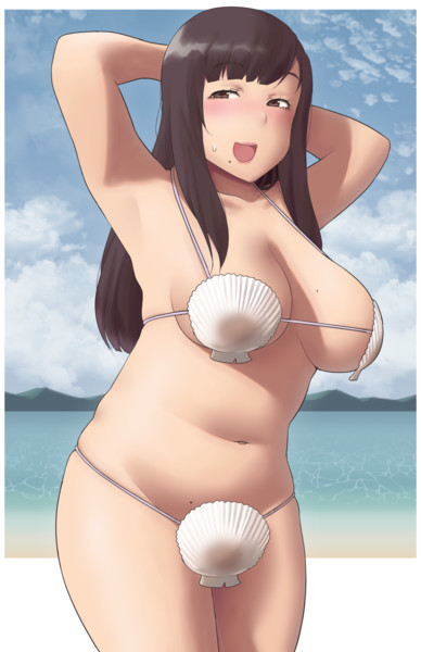 貝殻ビキニ 緑茶みち さんのイラスト ニコニコ静画 イラスト