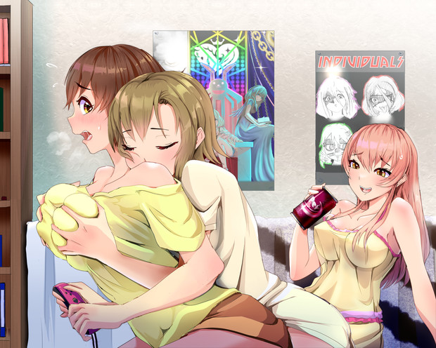 徹夜でゲーム会の最中 Monobe さんのイラスト ニコニコ静画 イラスト