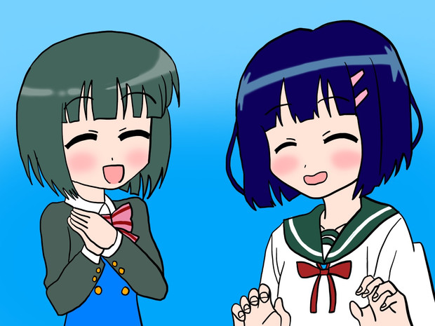 何となく似ている二人 大宮忍と天野灯 絵描きの冒険者katosan さんのイラスト ニコニコ静画 イラスト