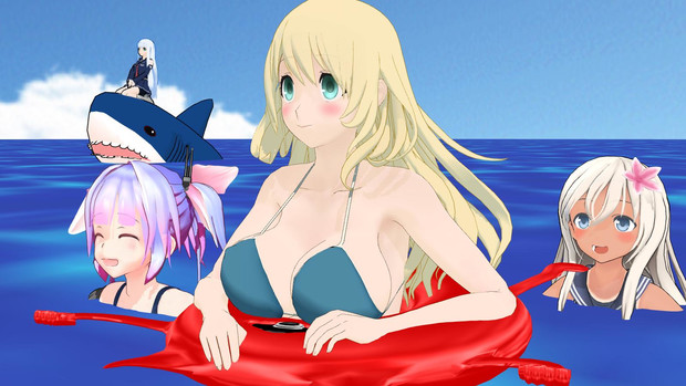 浮き輪の使い方 そらまめ さんのイラスト ニコニコ静画 イラスト