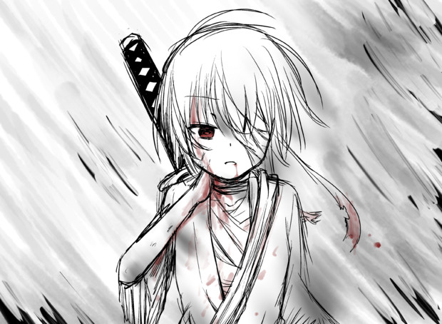墨絵風みーくん 春風 翔 さんのイラスト ニコニコ静画 イラスト