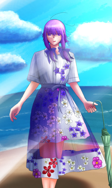 花柄ワンピース みか さんのイラスト ニコニコ静画 イラスト