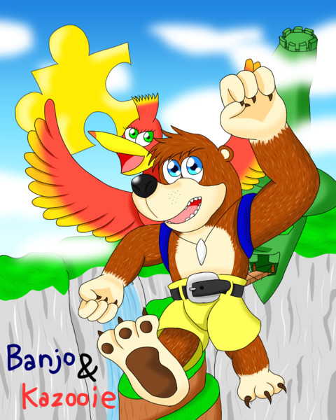 バンジョーとカズーイ参戦 羅御厨 さんのイラスト ニコニコ静画 イラスト