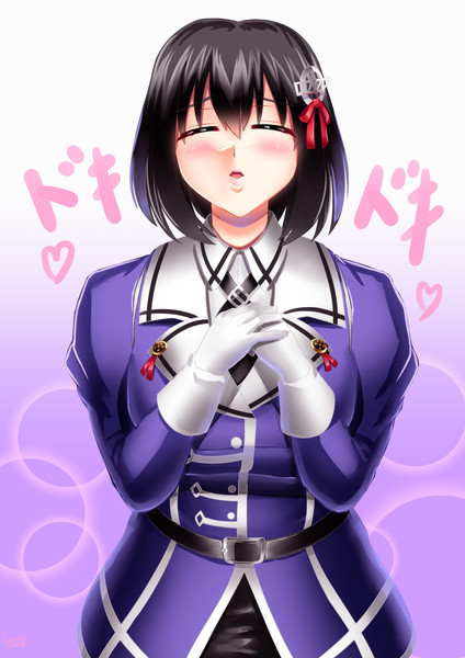 キス顔羽黒ちゃん コガワワキ さんのイラスト ニコニコ静画 イラスト