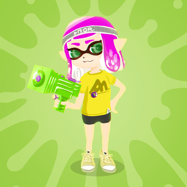 スプラトゥーン2 初期ギアわかばガール しゃちく さんのイラスト ニコニコ静画 イラスト