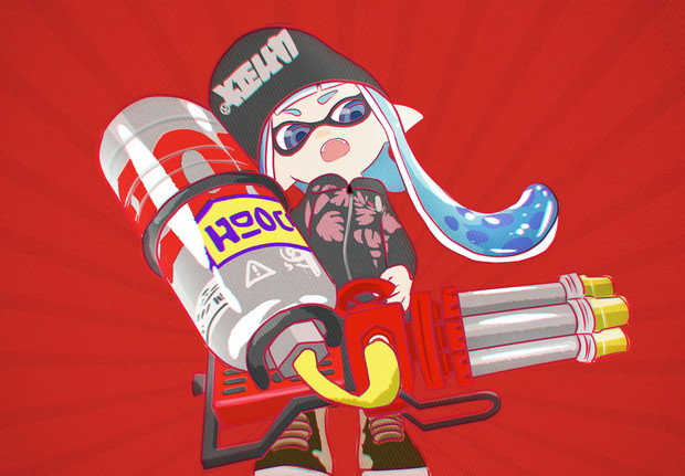 スプラトゥーンガールイラスト