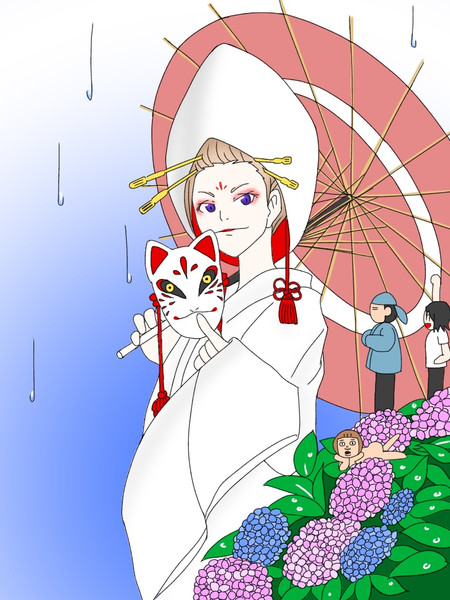 狐の嫁入りってやつだよ もす さんのイラスト ニコニコ静画 イラスト