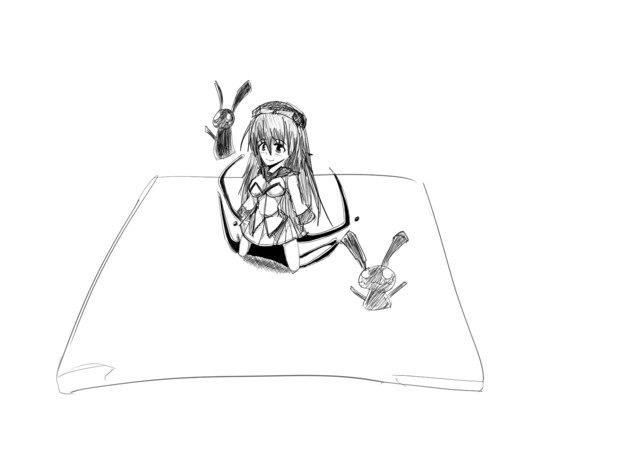 宇佐美沙織先輩 八咫つばめ さんのイラスト ニコニコ静画 イラスト