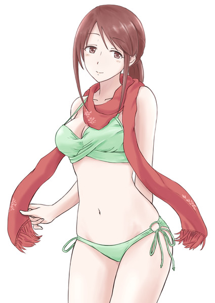 水着マフラー三船美優さん １ｍｍ さんのイラスト ニコニコ静画 イラスト