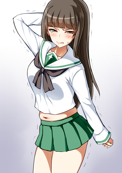 嫌な顔されながら娘の制服着てもらいたい しましま鮭 さんのイラスト ニコニコ静画 イラスト