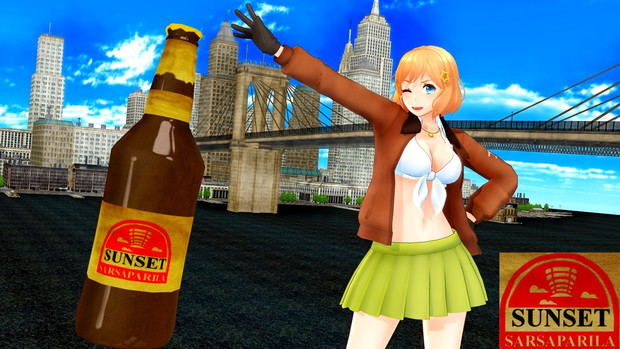Heroちゃんのサンセット サルサパリラ広告 Apヘタリアmmd カトラス リトルジャックp さんのイラスト ニコニコ静画 イラスト