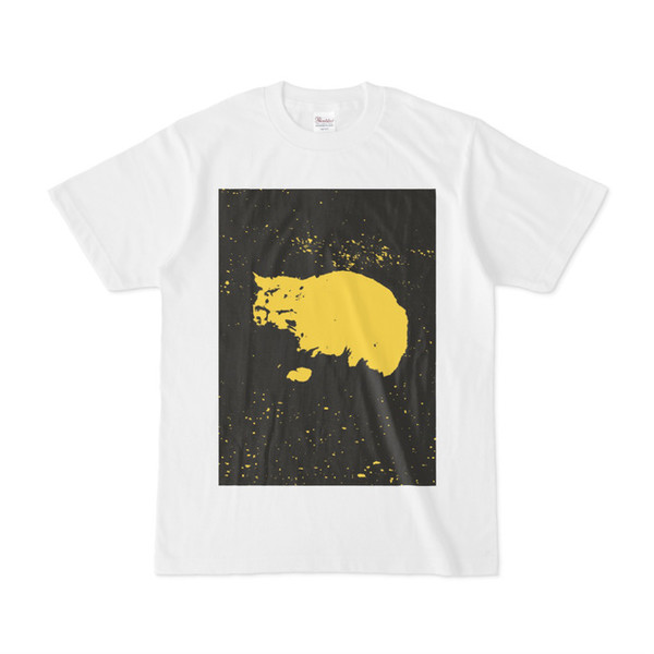 シンプルデザインTシャツ 黄猫ちゃん / pink さんのイラスト 